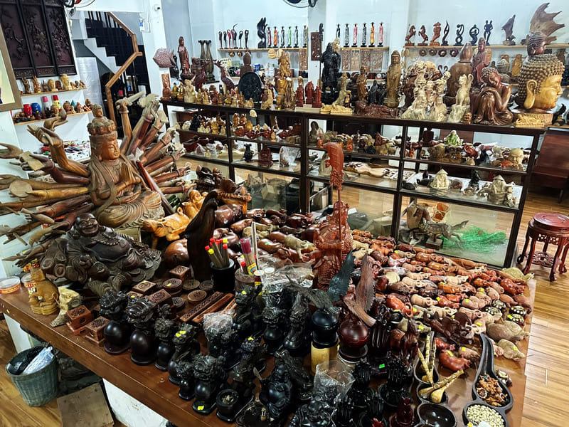Handmade wooden souvenirs