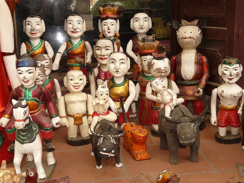 Water puppets and folk art souvenirs