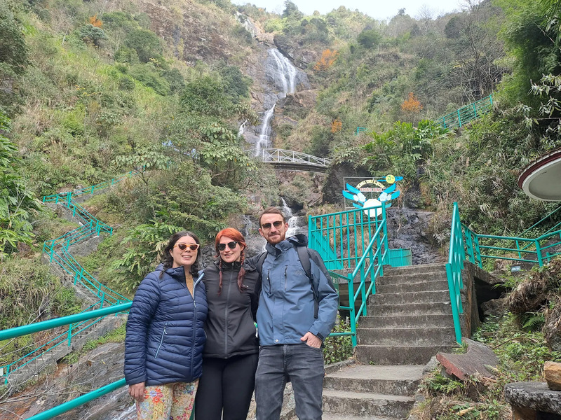 Tourists at Silver Waterfall