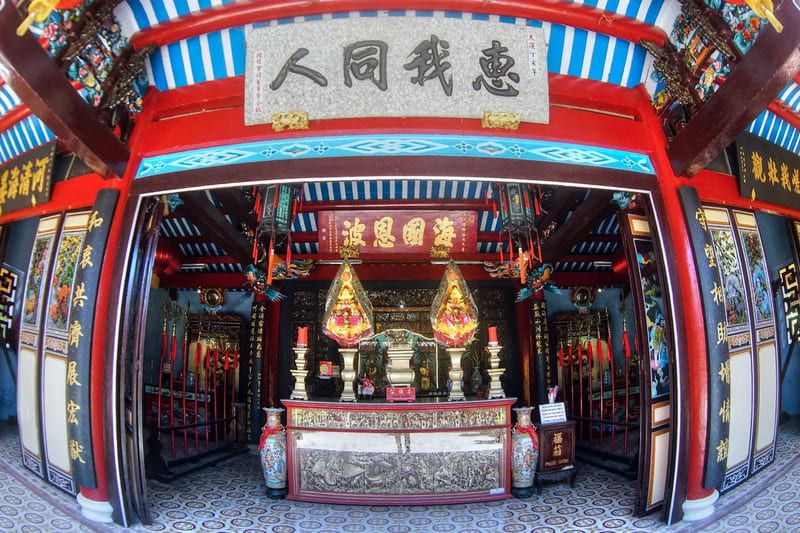 Inside the sacred main hall