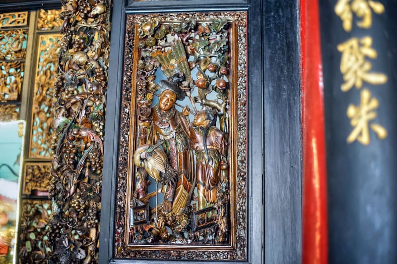 Intricate ceramic relief