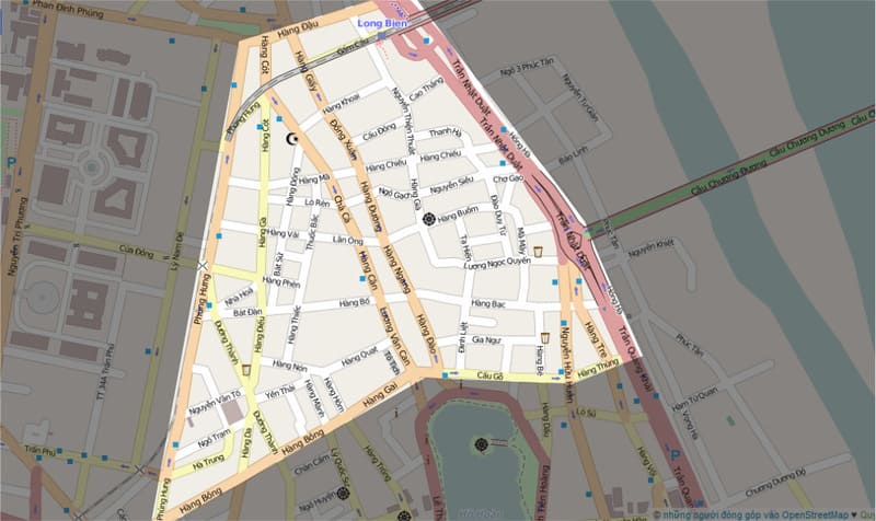 Map of Hanoi Old Quarter