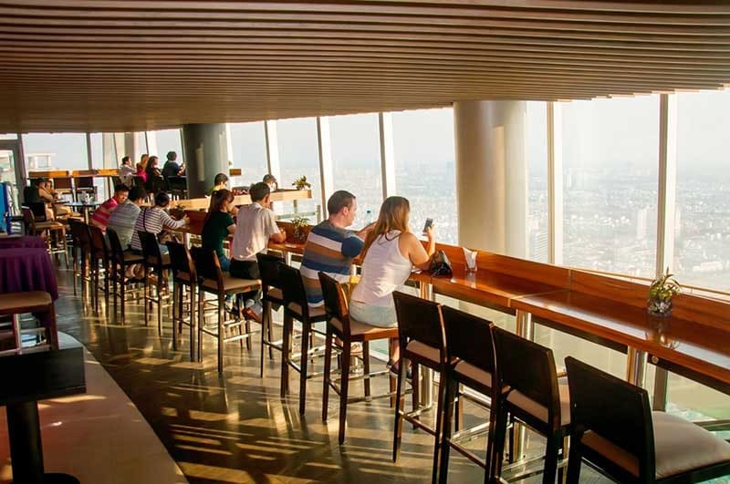 Skyline views inside Bitexco Tower