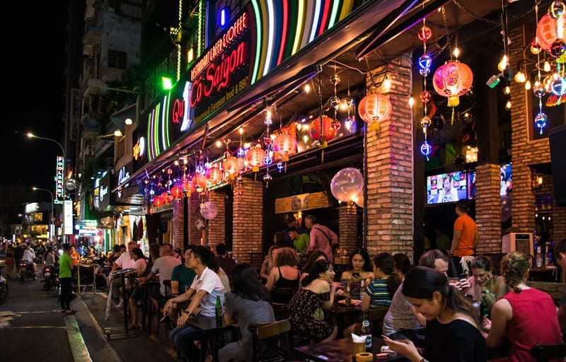 Street scene in Bui Vien Street