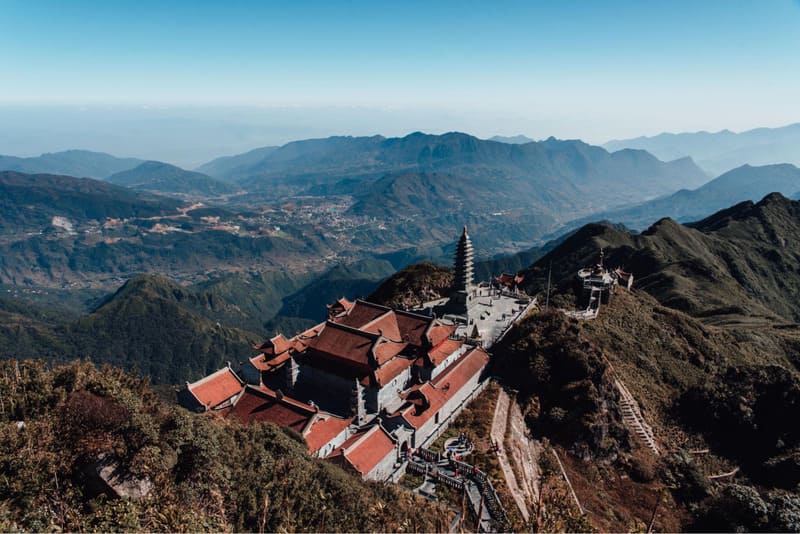 View of Fansipan mountain