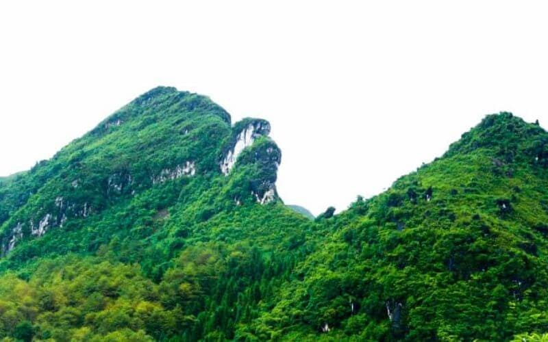 The dragon-shaped mountain