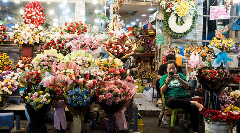 Ho Thi Ky Flower Market