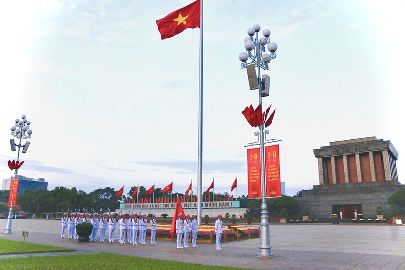 Flag-raising ceremony