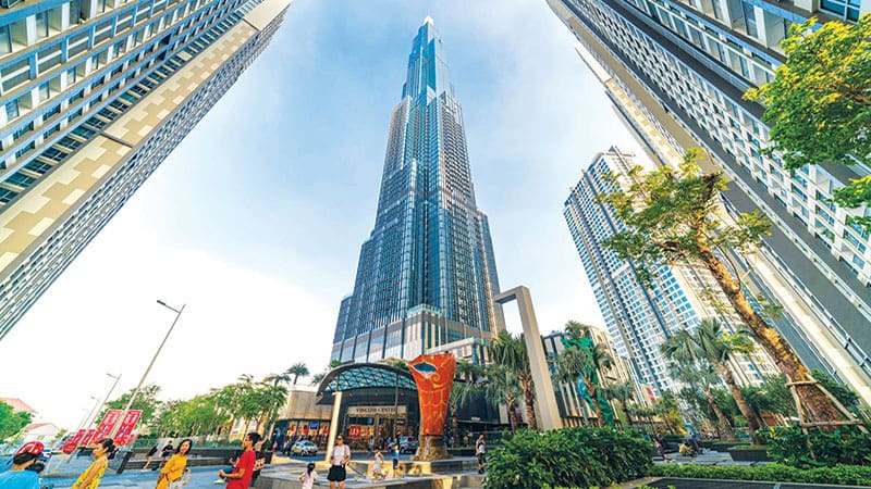 Landmark 81 sits inside Vinhomes Central Park