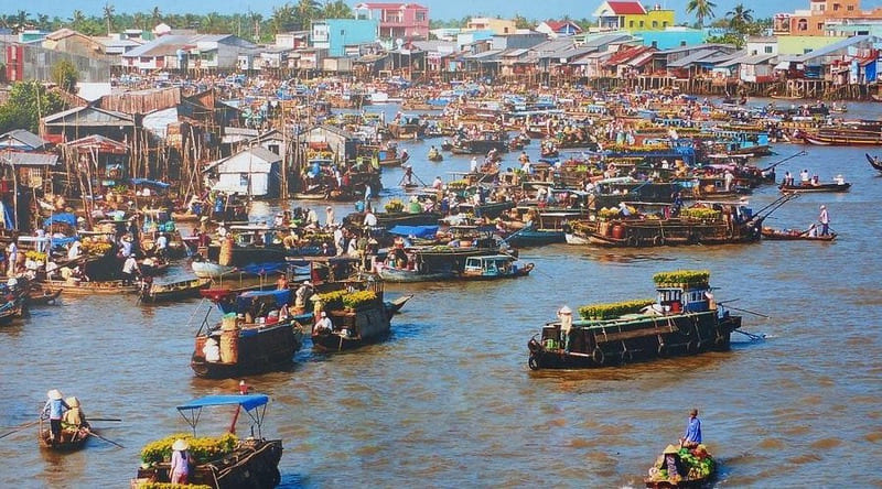 Cai Rang floating market