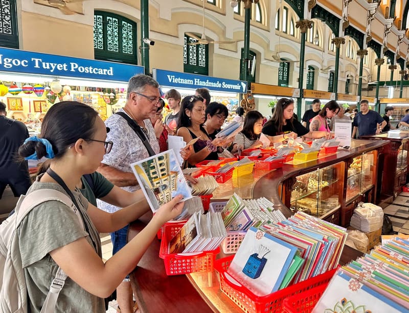 Souvenirs inside the post office
