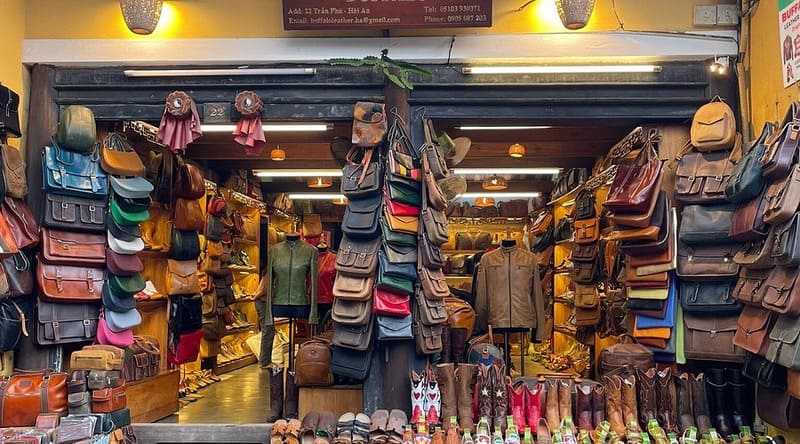 Handmade leather bags and shoes