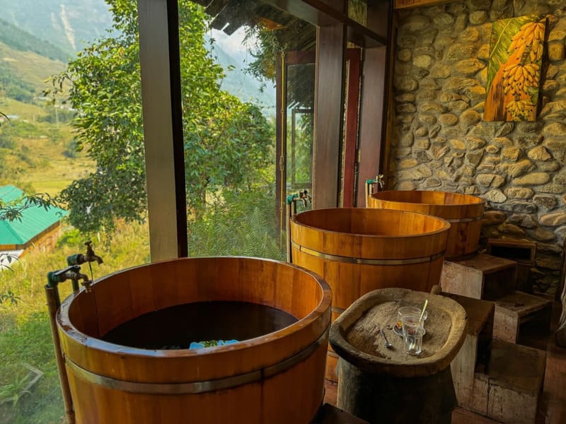 A Red Dao herbal bath