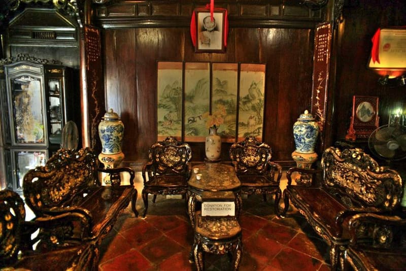 Antique furniture in Tan Ky Old House