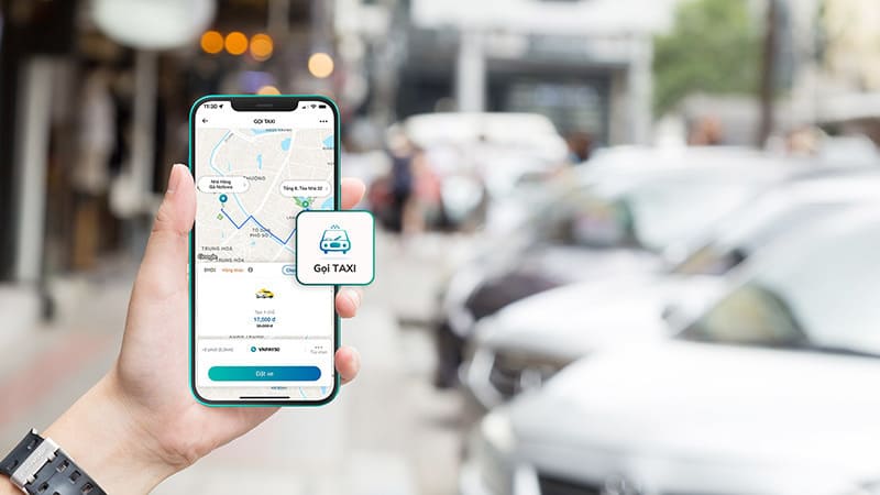 Ride-hailing apps in Hanoi