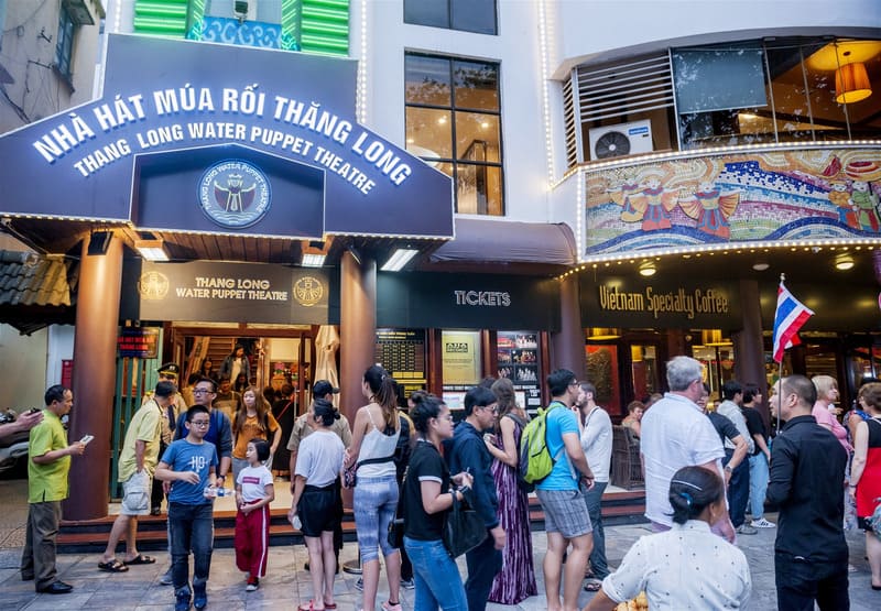 Entrance to Thang Long Water Puppet Theatre