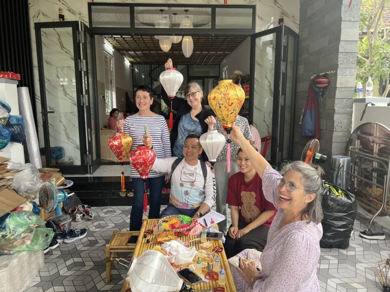 Create traditional lanterns with artisans