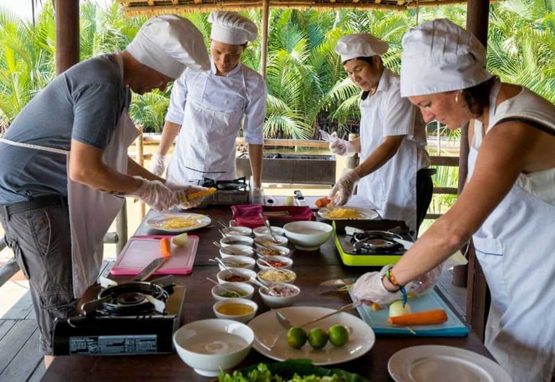 A hands-on cooking class