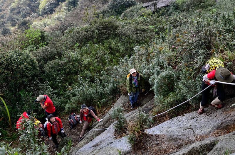 The Fansipan mountain trail