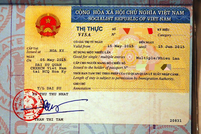 Traditional Vietnam visa