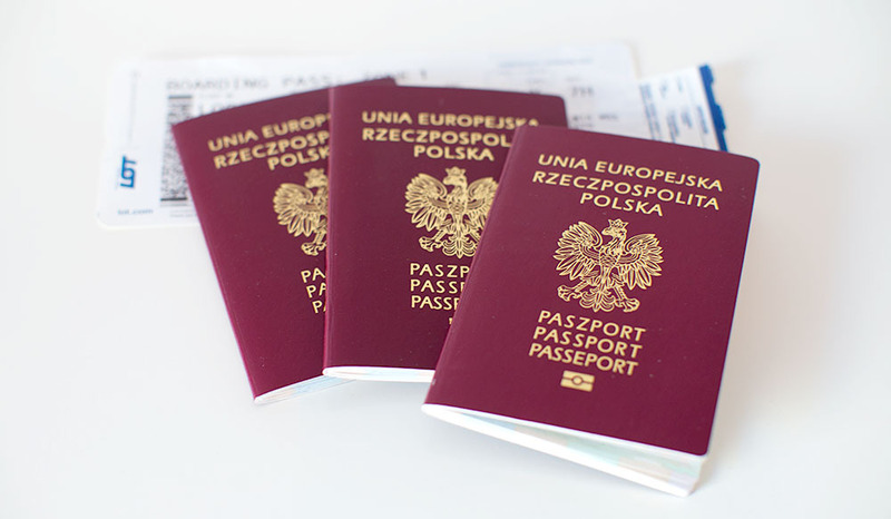 The passports of Polish citizens