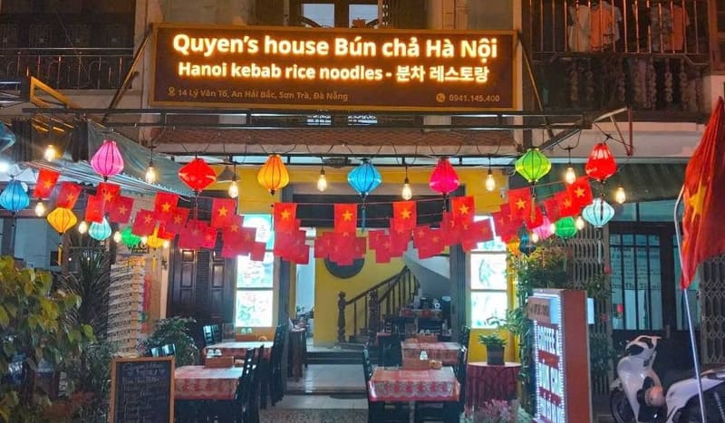 Quyen’s house Bun cha Ha Noi restaurant