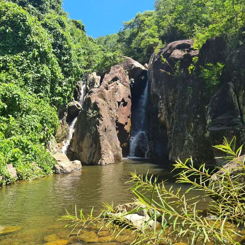 Waterfalls in the countryside