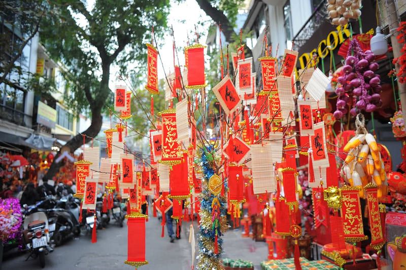 The Lunar New Year atmosphere in Hanoi