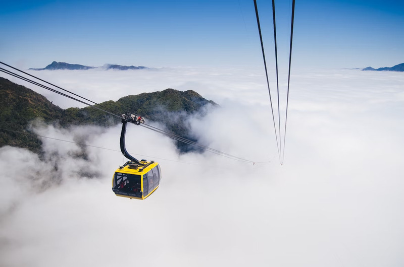 Cable car rides in Sapa