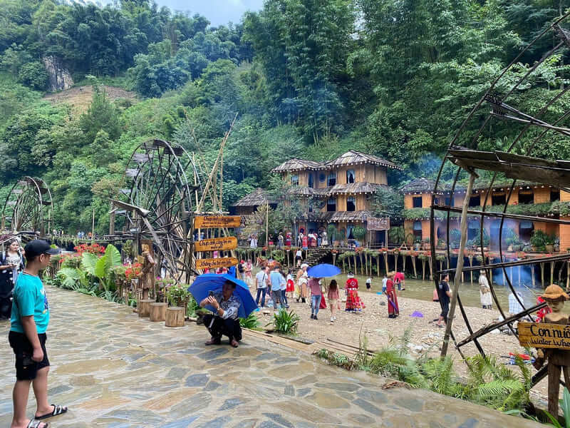 The center of Cat Cat Village