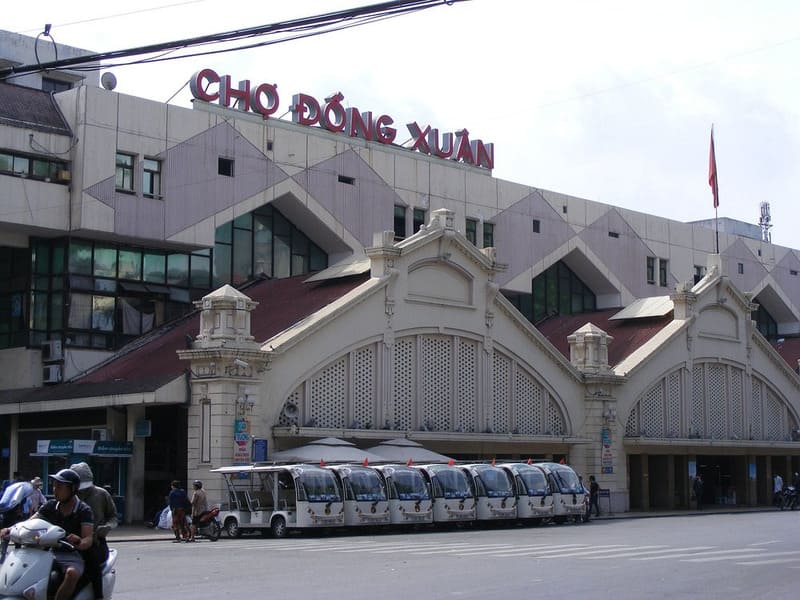 Structure of Dong Xuan Market