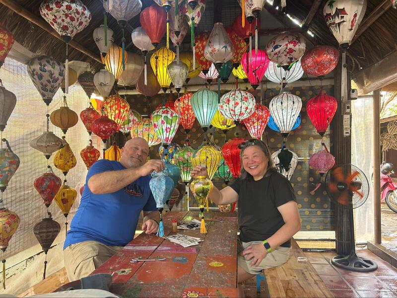 Lantern and handmade crafts