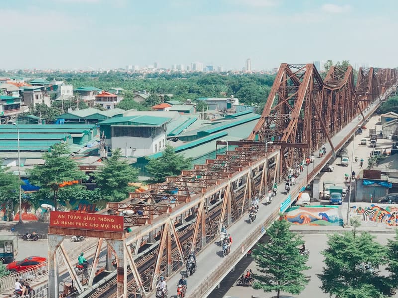 Long Bien Bridge in 2021